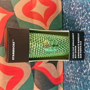 Starbucks Green Keychain/Ornament Christmas 2023